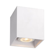 Zeta Square Black | White Mini Fixed Round GU10 Surface Mounted Down Light - Lighting.co.za