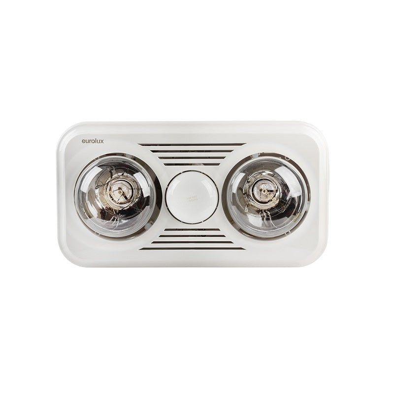 Hazel White Small 3 in 1 Bathroom Heater Ceiling Light - Lighting.co.za