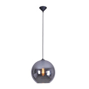Alba Amber | Smoke | Copper | Chrome Glass Ball Pendant Light 2 Sizes - Lighting.co.za
