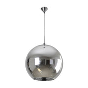 Alba Amber | Smoke | Copper | Chrome Glass Ball Pendant Light 2 Sizes - Lighting.co.za