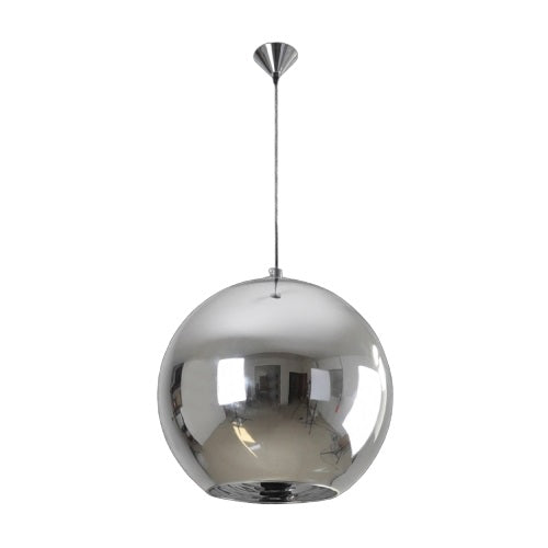 Alba Amber | Smoke | Copper | Chrome Glass Ball Pendant Light 2 Sizes - Lighting.co.za