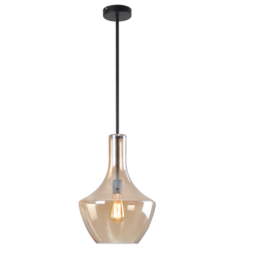 Contour Medium Clear | Smoke | Amber Glass Pendant Light - Lighting.co.za