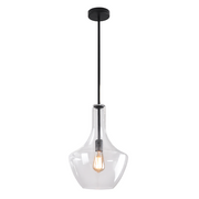 Contour Medium Clear | Smoke | Amber Glass Pendant Light - Lighting.co.za