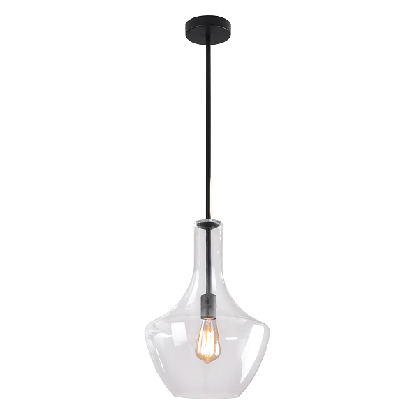 Contour Medium Clear | Smoke | Amber Glass Pendant Light - Lighting.co.za