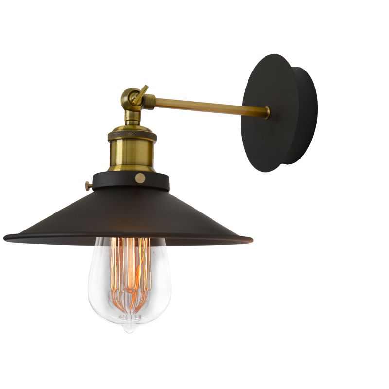 Hinkley Trio Black And Brass Industrial Wall Light - Lighting.co.za