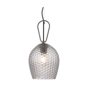 Cedar Clear | Amber | Smoke Textured Glass Pendant Light - Lighting.co.za
