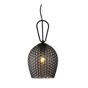 Cedar Clear | Amber | Smoke Textured Glass Pendant Light - Lighting.co.za