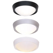 Brim Black | White | Silver Round Indoor Ceiling Light - Lighting.co.za
