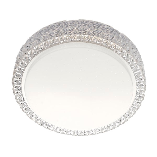 Corinne Clear Acrylic and White LED Ceiling Light - Lighting.co.za