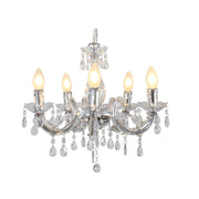 Odile 5 Light Clear Acrylic Chandelier - Lighting.co.za