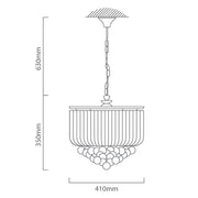 Otis Clear Acrylic And Chrome 3 | 5 Light Chandelier - Lighting.co.za