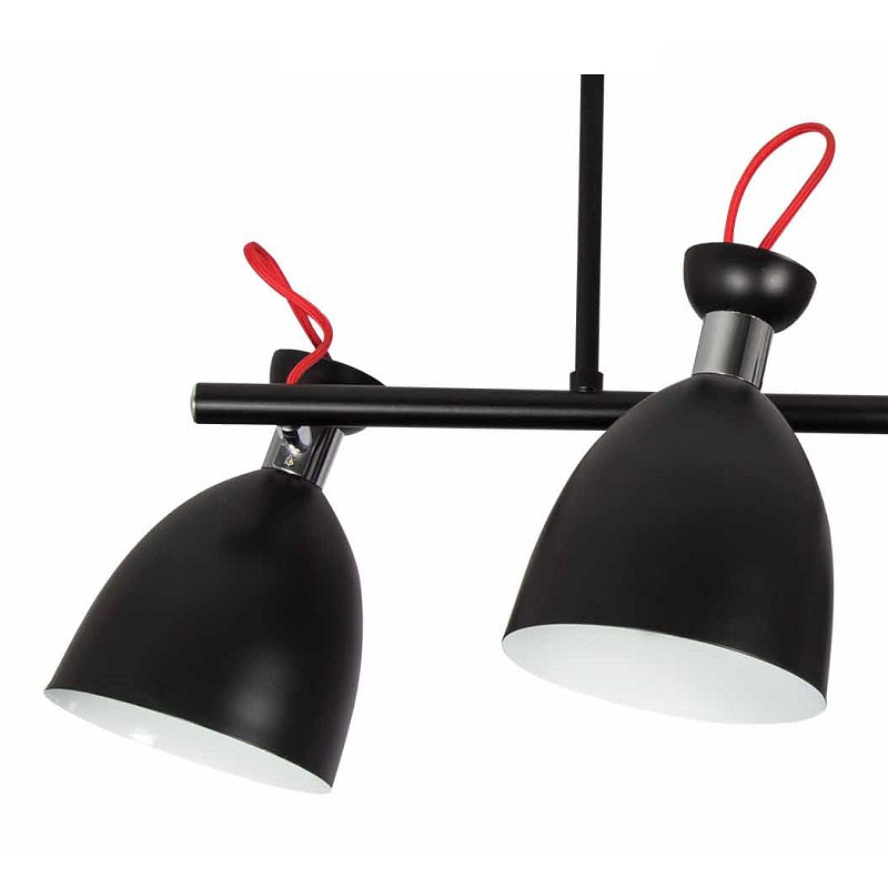 Sloan Black 4 Light Linear Pendant Light - Lighting.co.za