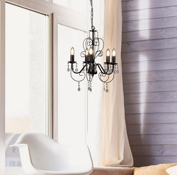 Cleo 5 Arm Chandelier - Lighting.co.za