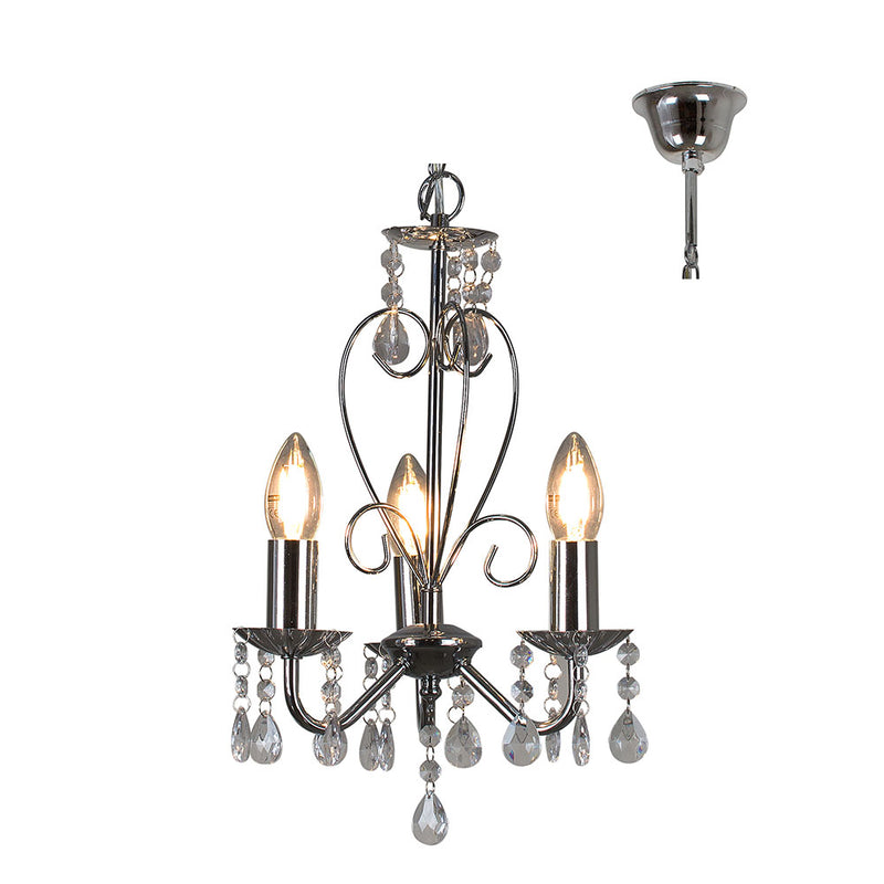 Cleo 3 | 5 Arm Chandelier - Lighting.co.za