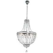 Grand Waterfall Chrome And Crystal Glass Chandelier - Lighting.co.za