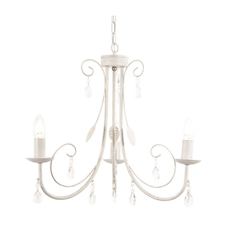 Clarion Black | White 3 or 5 Light Chandelier - Lighting.co.za