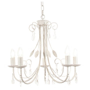 Clarion Black | White 3 or 5 Light Chandelier - Lighting.co.za