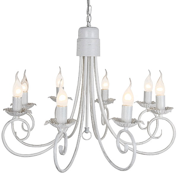 Ophelia Fossil White 3 | 5 | 8 Light Chandelier - Lighting.co.za