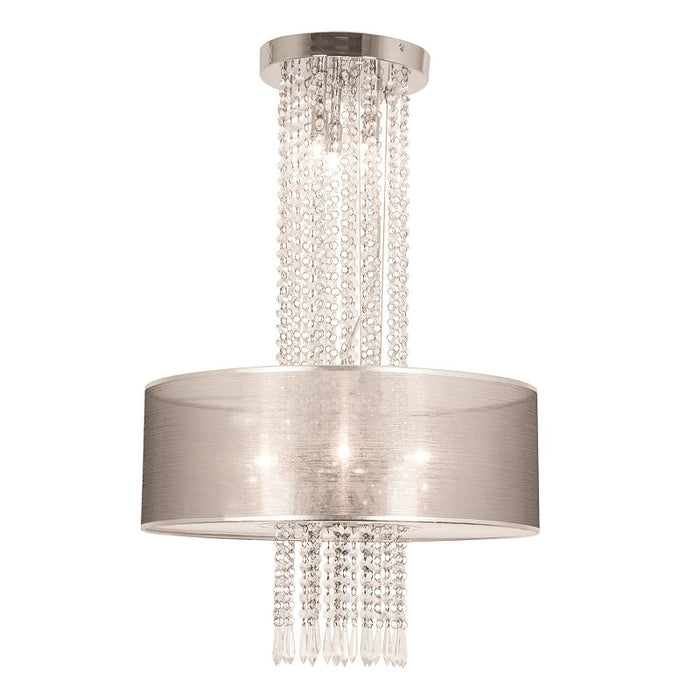 Brislee Chrome and Clear Crystal Drop Chandelier - Lighting.co.za