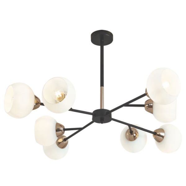 Sculptural Glass 8 Light Pendant - Lighting.co.za