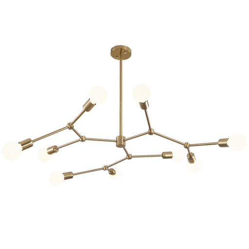 Molecule 9 Light Brass Pendant Light - Lighting.co.za