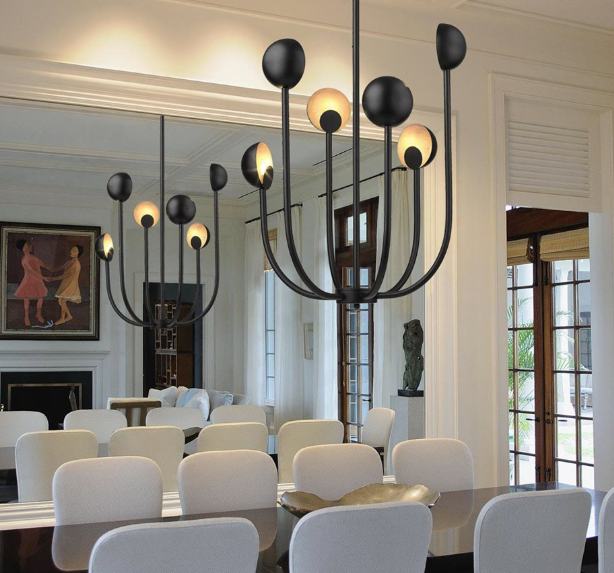 Art Deco Black and Gold Pendant Light - Lighting.co.za