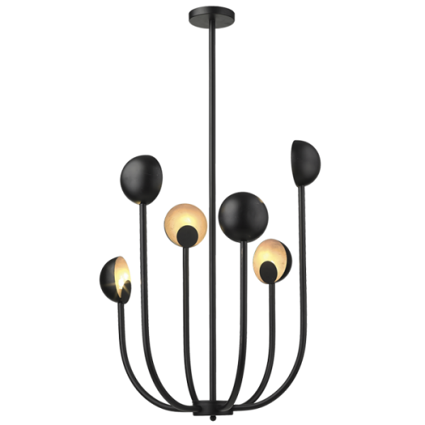 Art Deco Black and Gold Pendant Light - Lighting.co.za