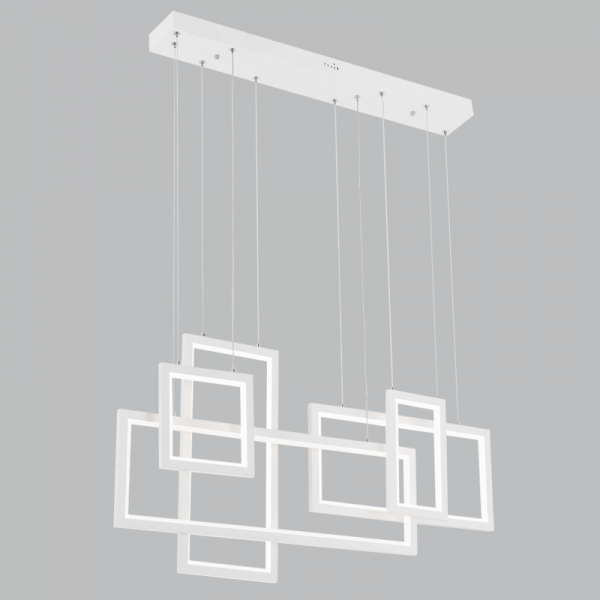 Vermont Modern Rectangular Black or White Pendant Light - Lighting.co.za