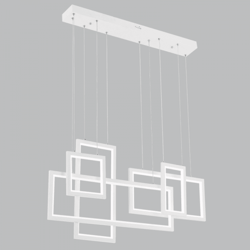 Vermont Modern Rectangular Black or White Pendant Light - Hanging Lights - Lighting.co.za