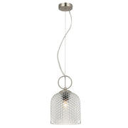 Chestnut Clear | Amber | Smoke Textured Glass Pendant Light - Lighting.co.za