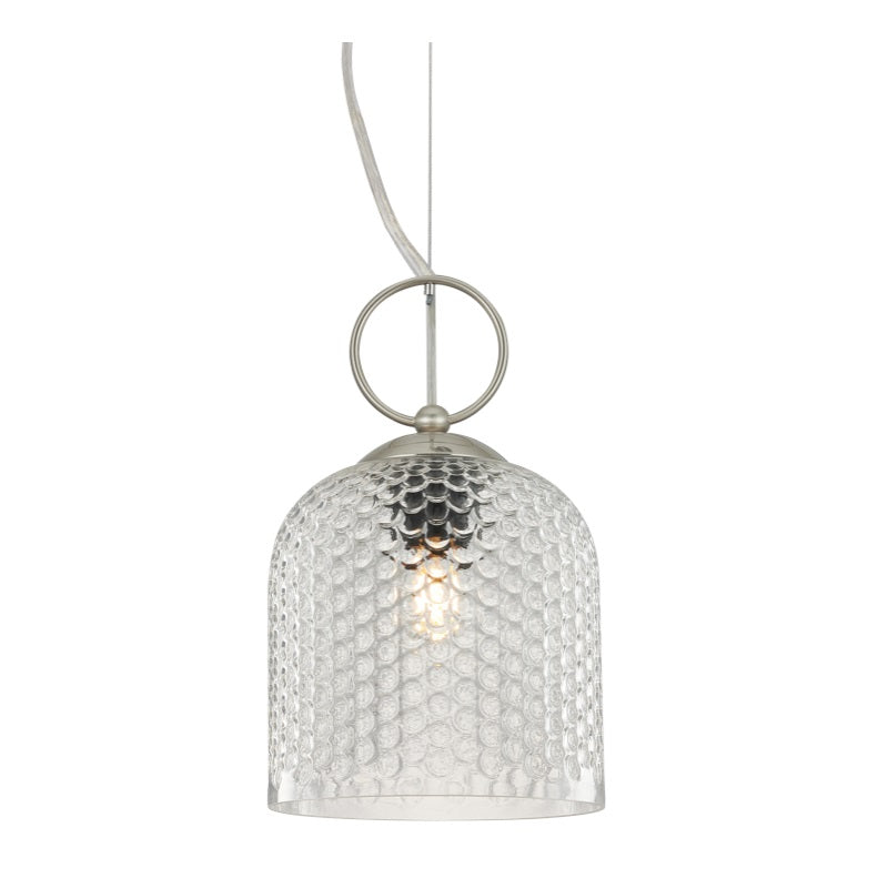 Chestnut Clear | Amber | Smoke Textured Glass Pendant Light - Lighting.co.za