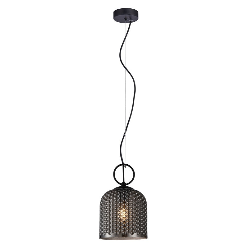 Chestnut Clear | Amber | Smoke Textured Glass Pendant Light - Lighting.co.za