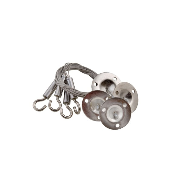 Steel Suspension Kit 4 Piece Hook And Plate - Lighting.co.za