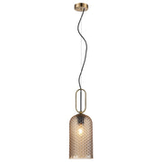 Cypress Clear | Amber | Smoke Textured Glass Pendant Light - Lighting.co.za