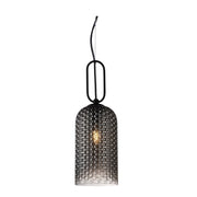 Cypress Clear | Amber | Smoke Textured Glass Pendant Light - Lighting.co.za