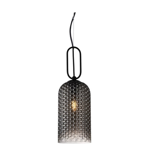 Cypress Clear | Amber | Smoke Textured Glass Pendant Light - Lighting.co.za