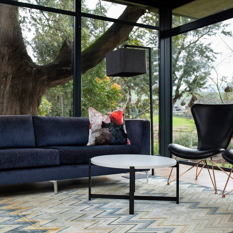 Hover Black and Charcoal Cantilever Floor Lamp - Lighting.co.za