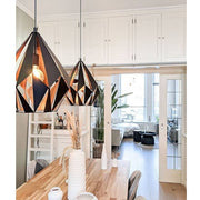 Carlton Black And Copper Grid Pendant Light - Lighting.co.za