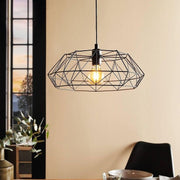 Carlton Copper And Black Wire Shade Pendant Light - Lighting.co.za