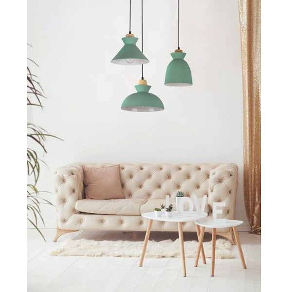 Charlotte Nordic Wood And Steel 195 Pendant Light - Lighting.co.za