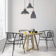 Charlotte Nordic Wood And Steel 195 Pendant Light - Lighting.co.za