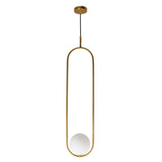 Chic Graphite Black or Antique Brass Single Glass Dome Pendant Light 2 Sizes - Lighting.co.za