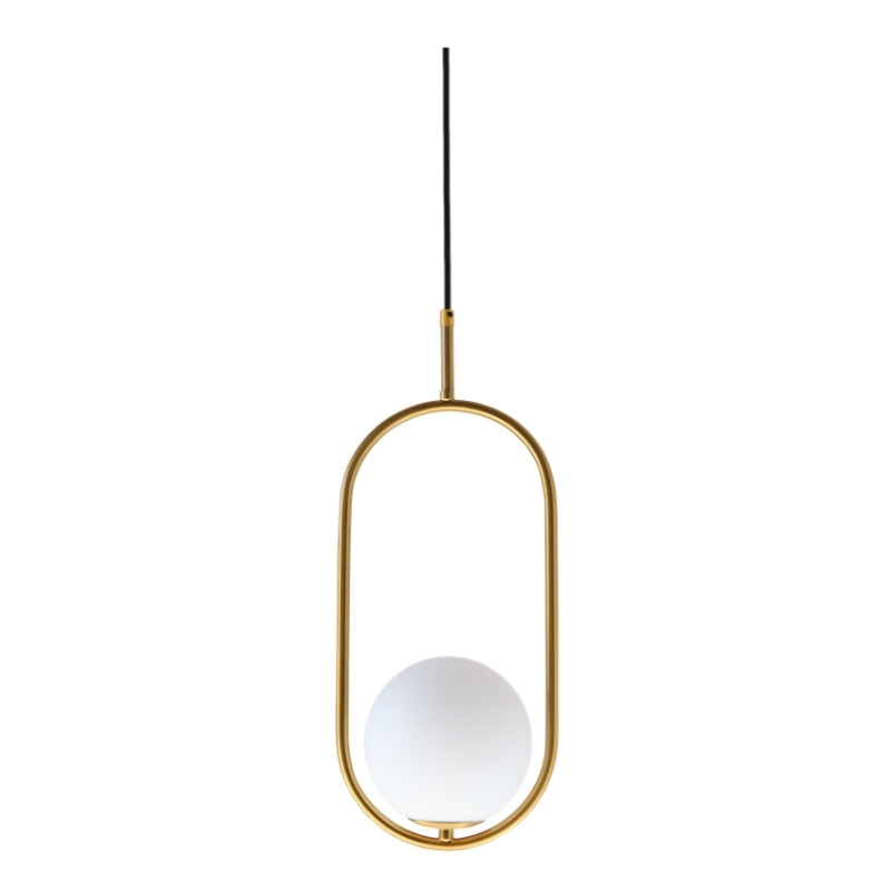 Chic Graphite Black or Antique Brass Single Glass Dome Pendant Light 2 Sizes - Lighting.co.za