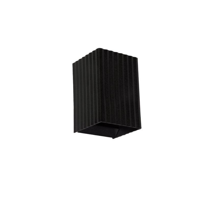 Clara Black Or White Ribbed Down Facing Wall Light - Lighting.co.za