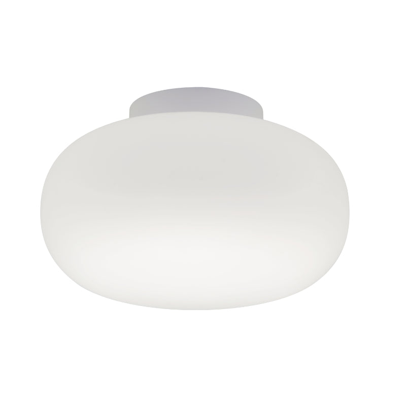 Comet White and Opal Glass Spazio Ceiling Light 2 Sizes - Lighting.co.za