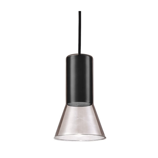 Cone Black and Smoke Glass Pendant Light - Lighting.co.za