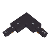 Pulse SLIM Track 3 Wire L Connector With Power Feed - Black Or White - Lighting.co.za