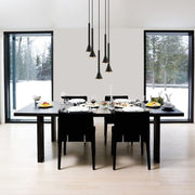 Flute Slim Black Gold Pendant Light - Lighting.co.za
