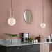 Croquet Brass And Opal White Glass Pendant Light In 3 Sizes - Lighting.co.za