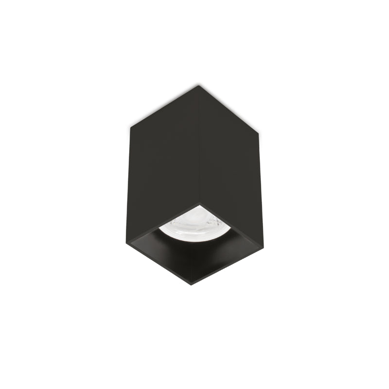 Cubo 1 Square Black or White GU10 Surface Mounted Down Light - Lighting.co.za